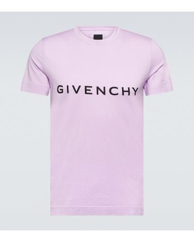 Givenchy Logo-print Cotton T-shirt - Pink
