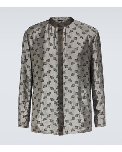 Giorgio Armani Jacquard Shirt - Grey