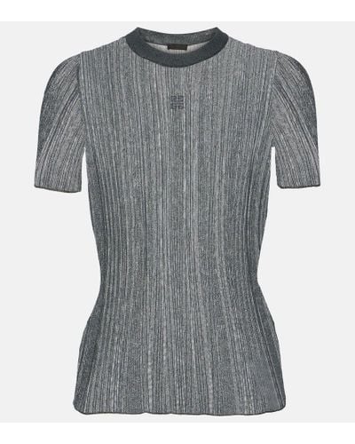 Givenchy T-Shirt aus Strick - Grau
