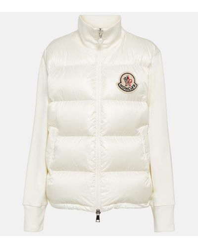 Moncler Cardigan imbottito in piuma - Bianco