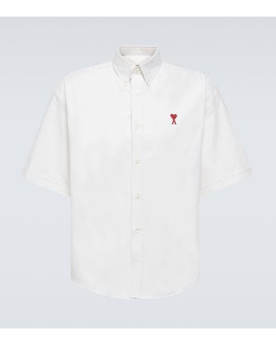 Ami Paris Ami De Cour Cotton Shirt - White
