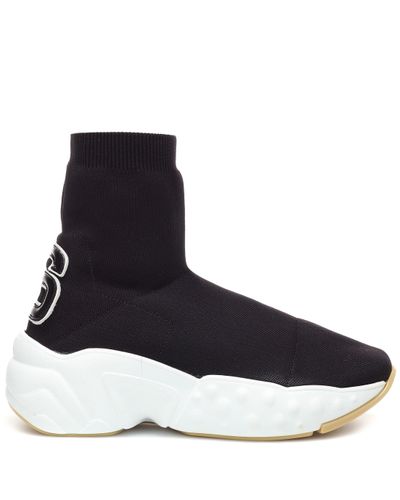sock sneaker black