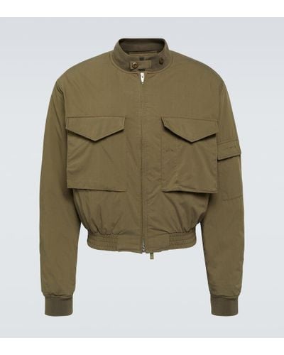 Givenchy Bomber cropped in misto cotone - Verde