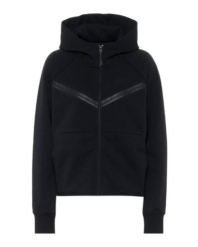 Nike Sportswear Tech Fleece Windrunner Damen-Hoodie mit durchgehendem Reißverschluss - Schwarz