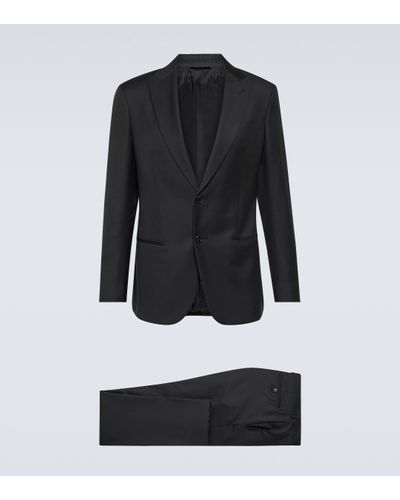 Giorgio Armani Wool And Cashmere Suit - Black