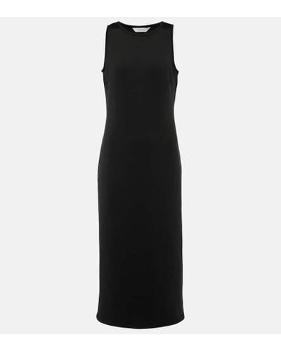 Max Mara Baccano Jersey Midi Dress - Black