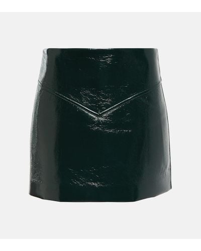 Proenza Schouler White Label Mid-rise Faux Leather Miniskirt - Green