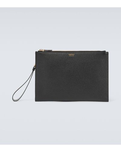 Tom Ford Leather Pouch - Black
