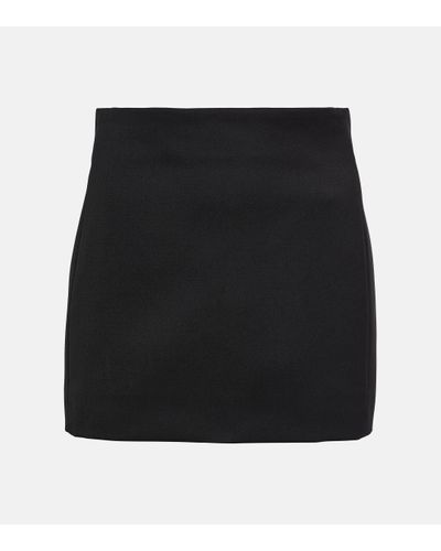 Wardrobe NYC Wool Miniskirt - Black