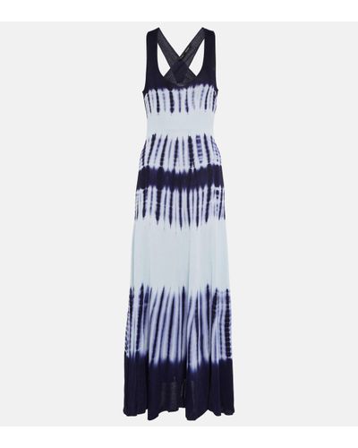 Proenza Schouler Tie-dye Midi Dress - Blue