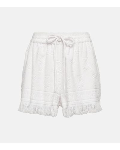 Zimmermann Cotton Terry Shorts - White