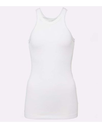 Sportmax Nastie Cotton And Silk-blend Tank Top - White