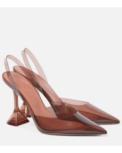 AMINA MUADDI Slingback-Pumps Holli 95 - Braun