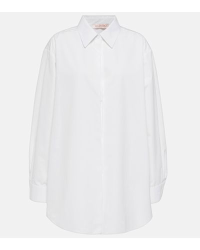 Valentino Oversized Cotton Shirt - White