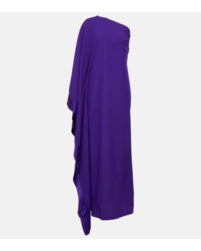 ‎Taller Marmo Robe longue Betsy asymetrique en crepe - Violet