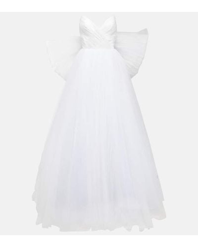 Rasario Vestido de novia Greta de seda - Blanco