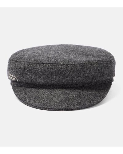 Isabel Marant Evie Wool-blend Hat - Gray
