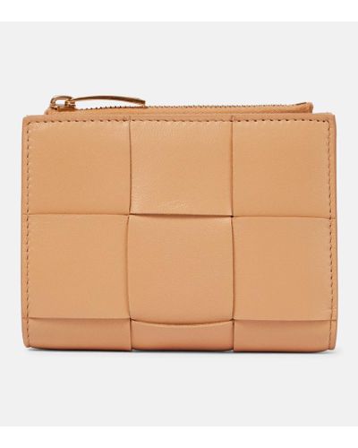 Bottega Veneta Bi-fold Leather Wallet - Natural