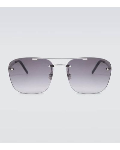 Saint Laurent Sl 309 Rimless Sunglasses - Gray