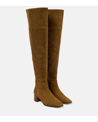 Jimmy Choo Loren 45 Suede Over-the-knee Boots - Brown