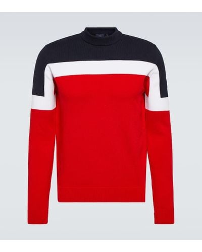Fusalp Bradley Colorblocked Sweater - Red