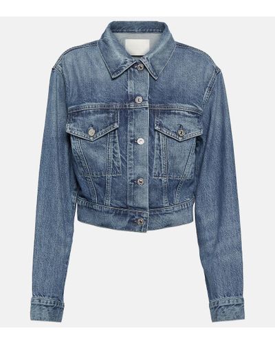 Citizens of Humanity Sorentti Cropped Denim Jacket - Blue