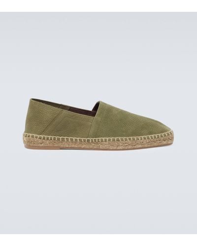 Tom Ford Barnes Leather Espadrilles - Green