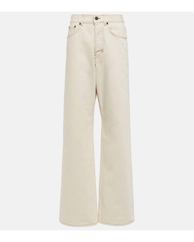 Dries Van Noten High-rise Straight Jeans - Natural