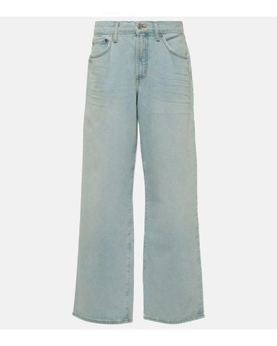 Agolde Mid-Rise Wide-Leg Jeans Fusion Jean - Blau