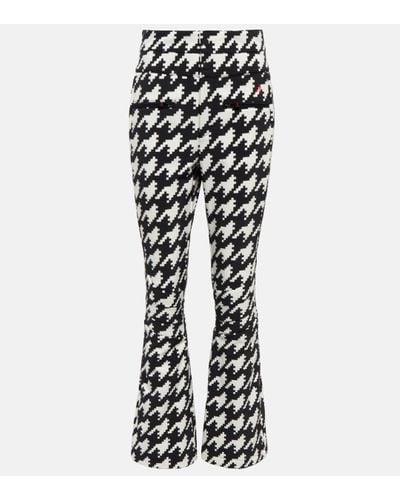 Perfect Moment Aurora Houndstooth Softshell Ski Trousers - Black