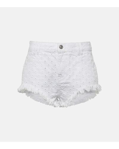 Isabel Marant Aneida Denim Shorts - White