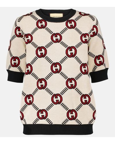 Gucci Reversible Jacquard Wool Sweater - Multicolor