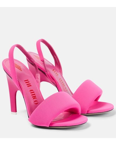 The Attico Rem Slingback Sandals - Pink