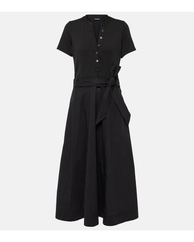 Veronica Beard Cotton-blend Midi Dress - Black