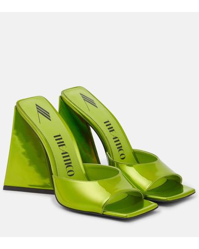 The Attico Mules Devon in similpelle - Verde