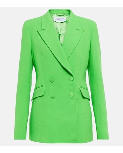 Gabriela Hearst Blazer Stephanie doppiopetto in lana vergine - Verde