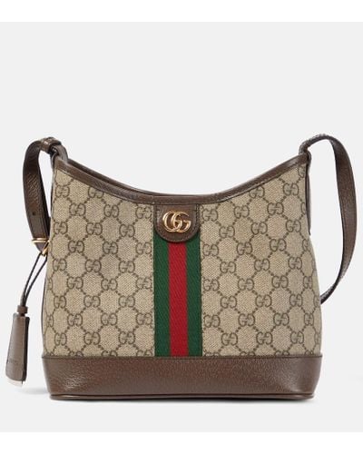 Gucci Ophidia Small GG Canvas Shoulder Bag - Gray