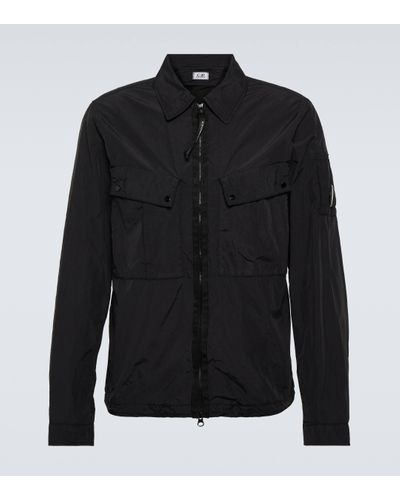 C.P. Company Flatt Nylon Jacket - Black