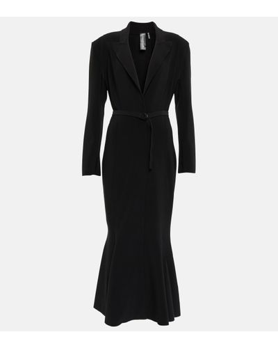 Norma Kamali Robe midi - Noir