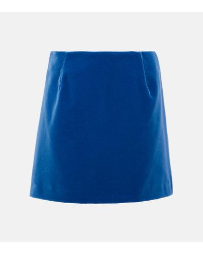 Blazé Milano Minifalda Coci de terciopelo - Azul