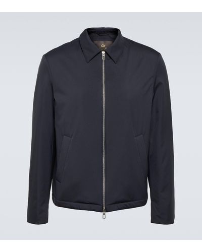 Loro Piana Maurin Technical Blouson Jacket - Blue