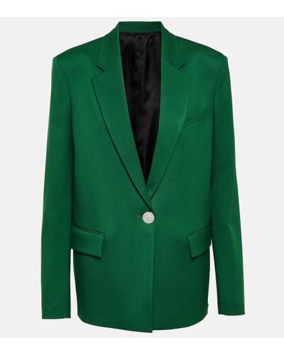 The Attico Blazer de lana - Verde