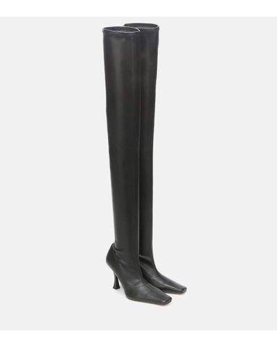 Proenza Schouler Faux Leather Over-the-knee Boots - Black