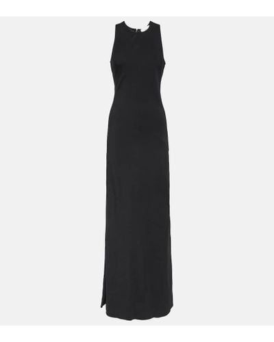 Ami Paris Jersey Maxi Dress - Black