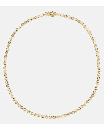 Octavia Elizabeth Blossom 18kt Gold Necklace With Diamonds - Metallic