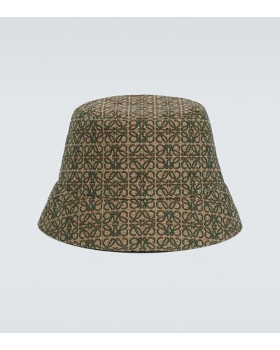 Loewe Reversible Anagram Bucket Hat - Green