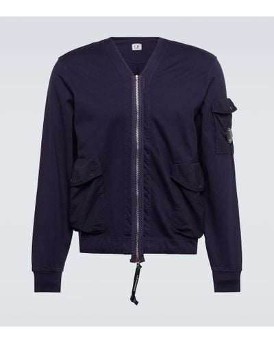 C.P. Company Cotton Jersey Jacket - Blue