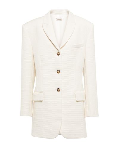 The Mannei Pireus Cotton And Linen-blend Blazer - White
