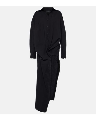 Y. Project Vestido camisero con corchetes - Negro