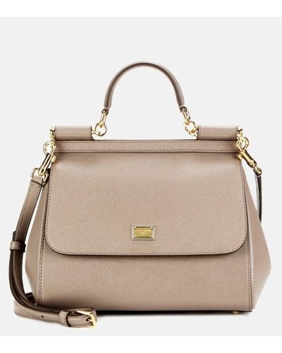 Dolce & Gabbana ‘Sicily Medium’ Shoulder Bag - Natural